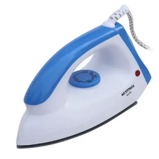 Westpool Electric Dry Iron - 1000 Watt Blue/White