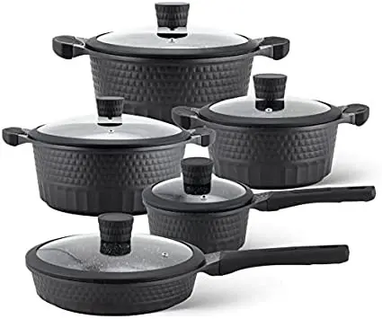 5 Pcs Non-Stick Granite Cookware