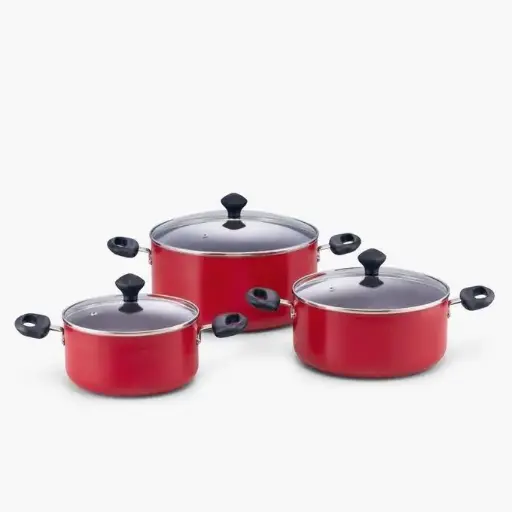 Non-Stick Cooking Utensil Set - 3Set - Red